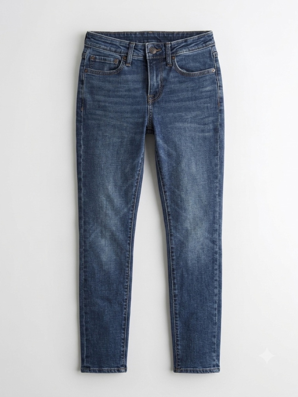 Aeropostale Men's Skinny Jeans in Faded Denim Blue